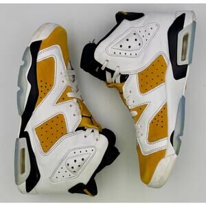 Air Jordan 6 Retro Yellow Ochre (GS) 6.5Y 384665-170 # 181